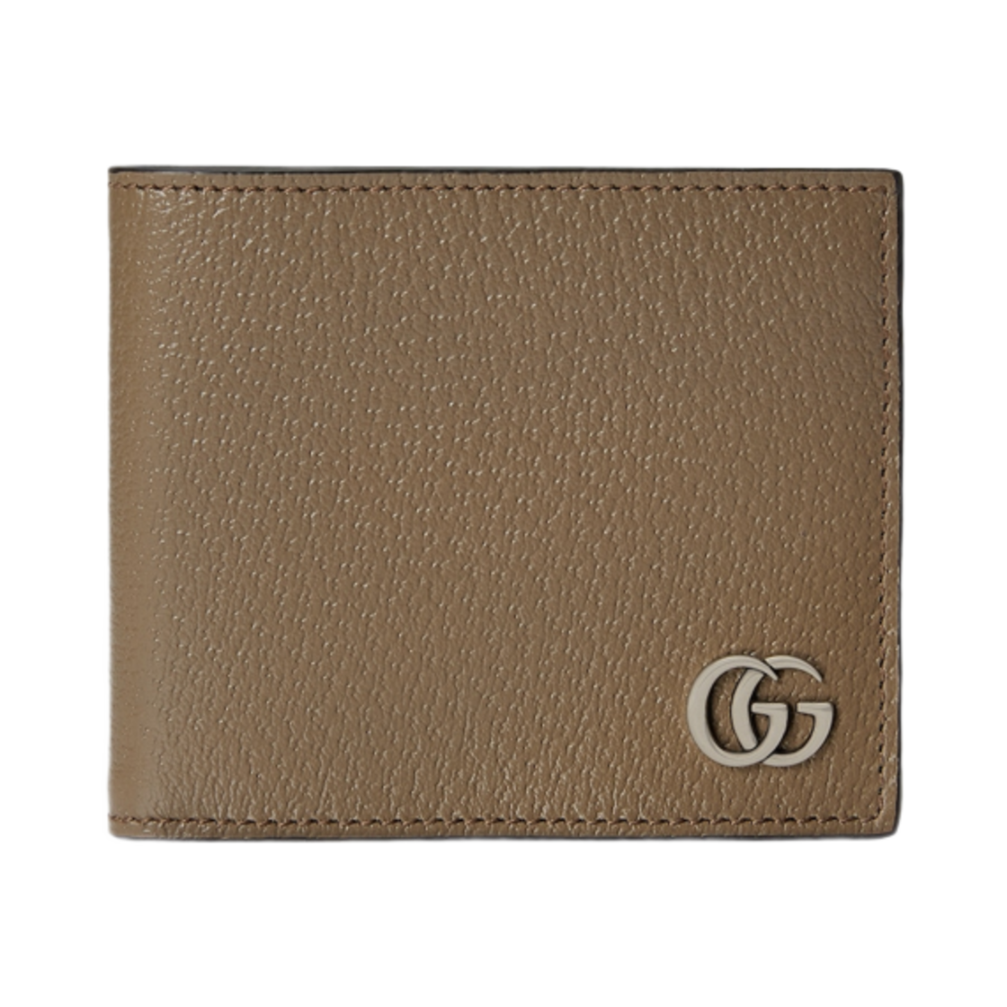 428726-DJ20F-2801 Gucci GG Marmont Card Case Wallet Taupe Leather