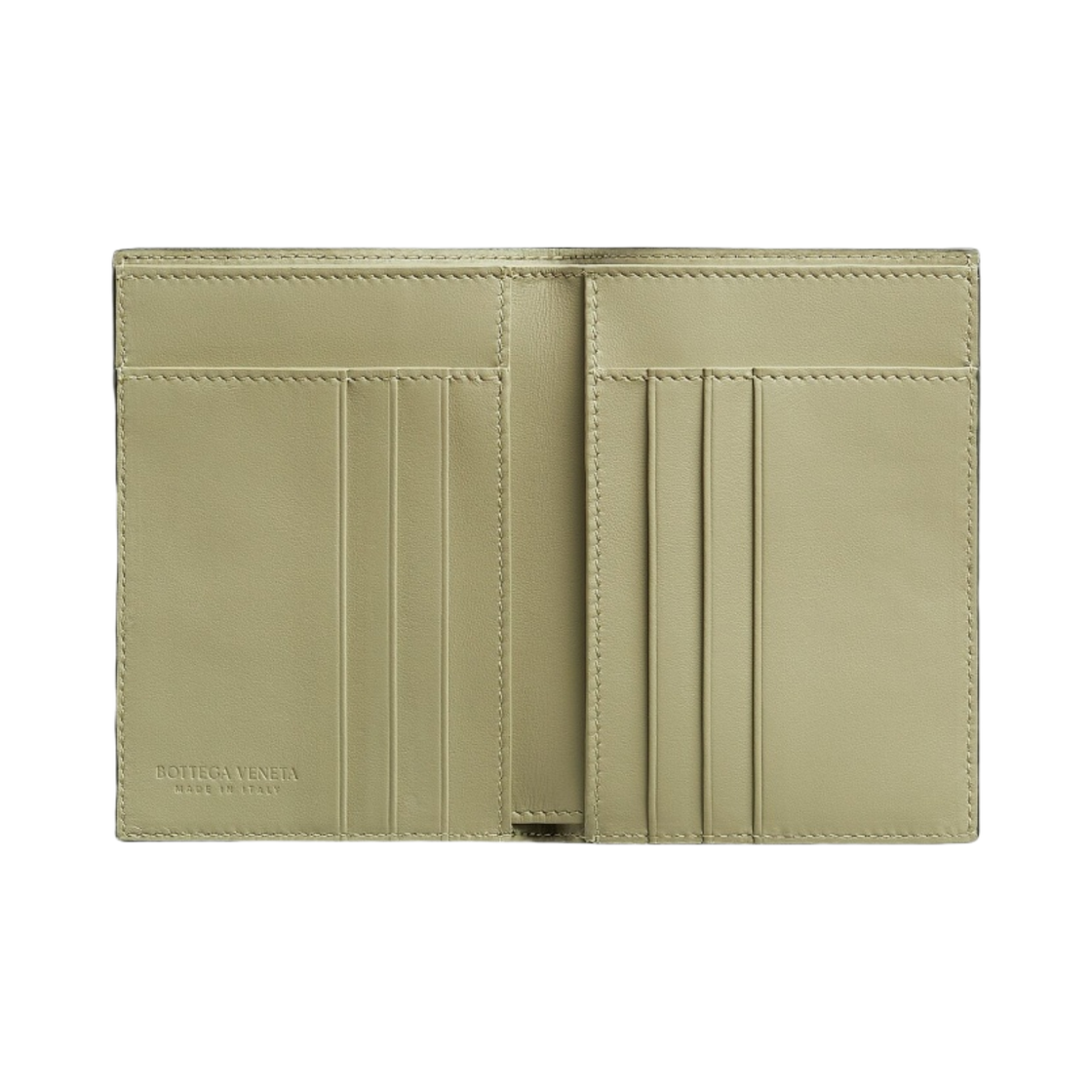 보테가 베네타 인트레치아토 플랩 지갑 다크 그린 트래버틴(Bottega Veneta Intrecciato Flap Wallet Dark Green Travertine) - 2