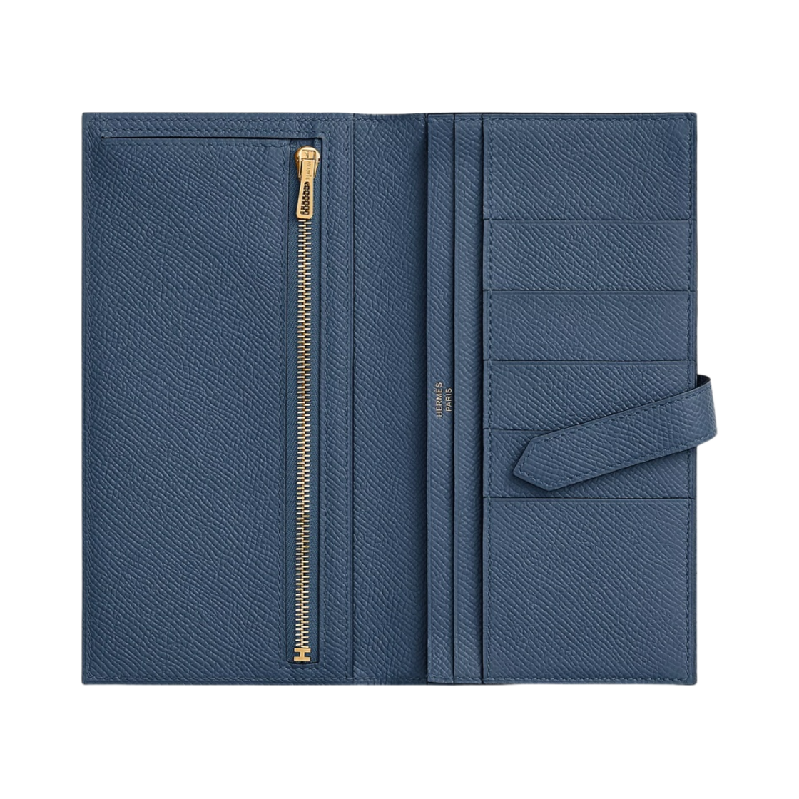 에르메스 베안 장지갑 앱송 & 골드 하드웨어 네이비(Hermes Bearn Wallet Epsom & Gold Navy) - 2