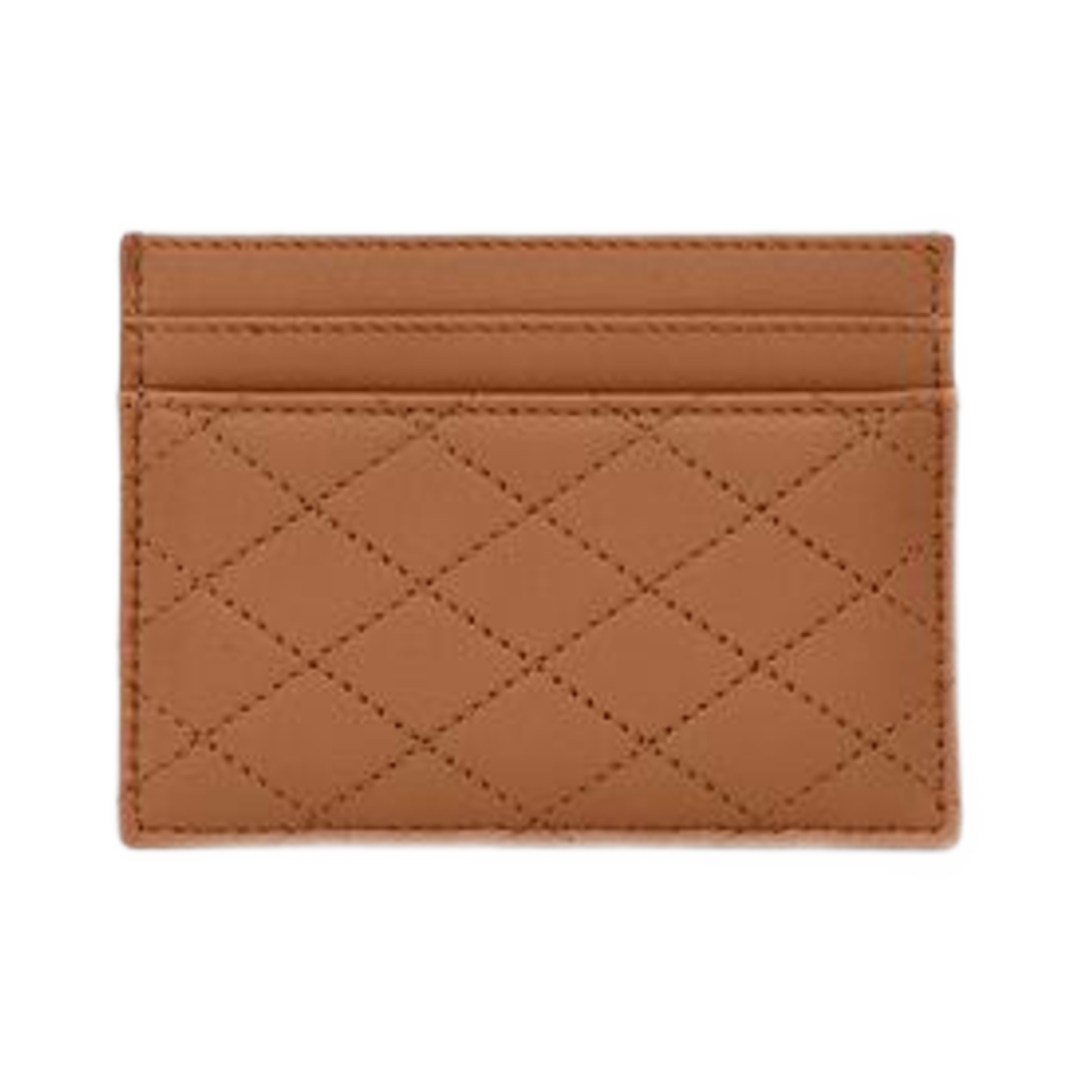 생로랑 가비 카드 케이스 퀼티드 램스킨 진저 브라운(Saint Laurent Gaby Card Case In Quilted Lambskin Ginger Brown) - 2