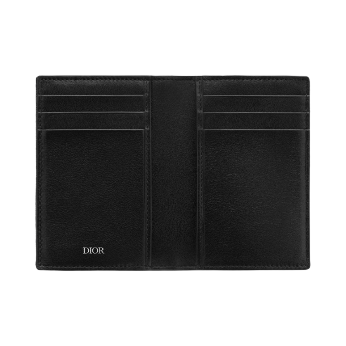 디올 2단 카드 홀더 블랙 & 블랙 디올 오블리크 갤럭시(Dior Bi-Fold Card Holder & Black Dior Oblique Galaxy) - 2