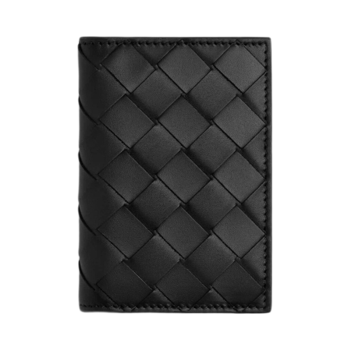 보테가 베네타 플랩 카드 케이스 블랙 레드스톤(Bottega Veneta Flap Card Case Black Redstone) - 1