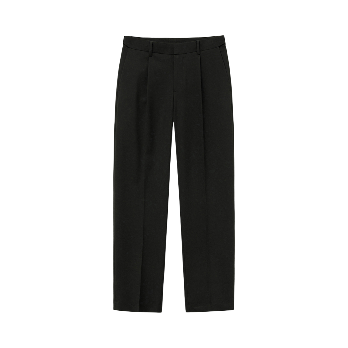 티엔지티 블랙 테이퍼드핏 히든밴딩 셋업 슬랙스