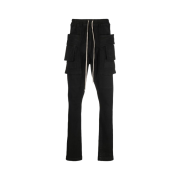 Rick Owens Drkshdw Creatch Cargo Stretch Denim Pants Black