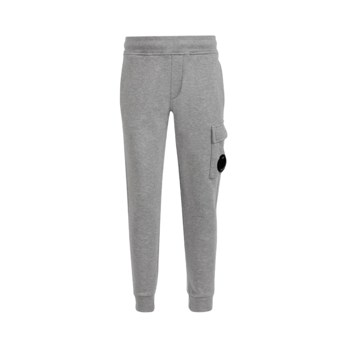(키즈) C.P. 컴퍼니 U16 베이직 플리스 카고 트랙 팬츠 그레이 멜란지 - 23SS((Kids) C.P. Company U16 Basic Fleece Cargo Track Pants Grey Melange - 23SS) - 1