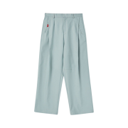 N ARCHIVE Archive Double Face Fabric Stitch Detail Cotton Pants Sky Blue