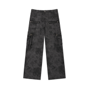 PHOS333 Moldy Versatile Zipper Pants Charcoal