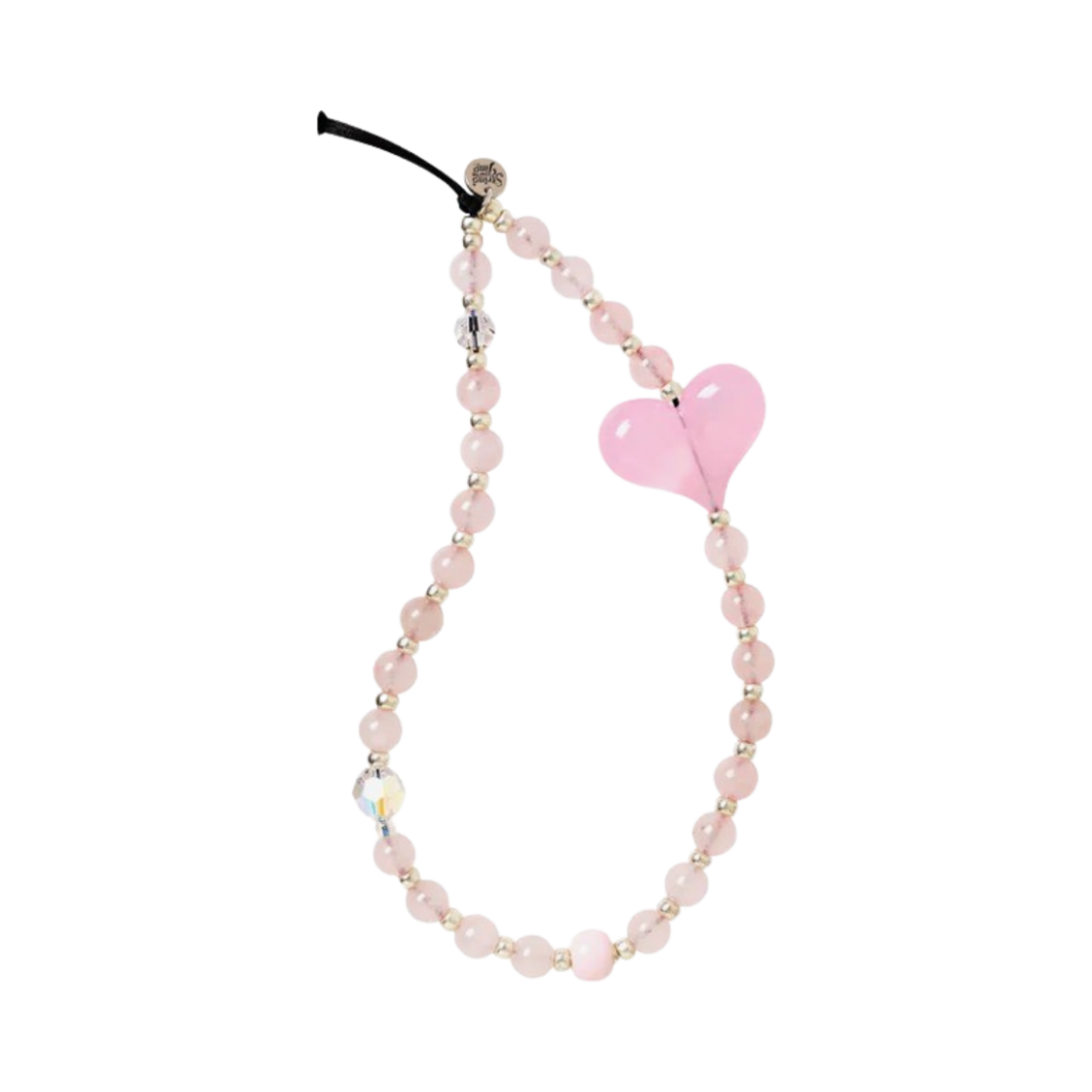 스트링 팅 러브 스톤 샤이머 리스틀릿 폰 스트랩(String Ting Love Stone Shimmer Wristlet Phone Strap)