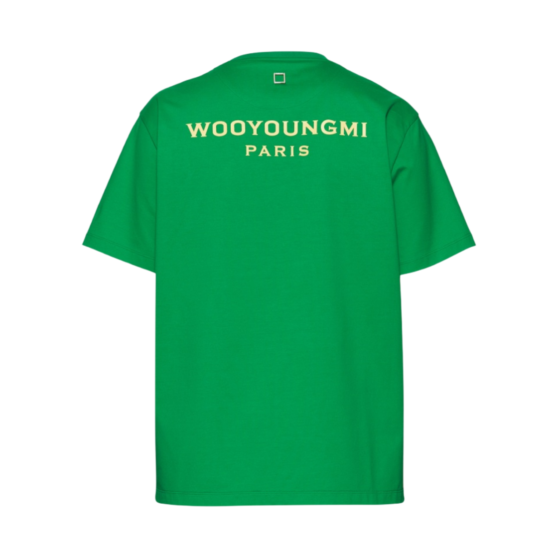 우영미 옐로우 백로고 티셔츠 그린 - 22SS