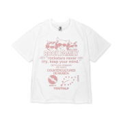 DEFYCLUBROBBERS Rock Family T-shirt Indi Pink
