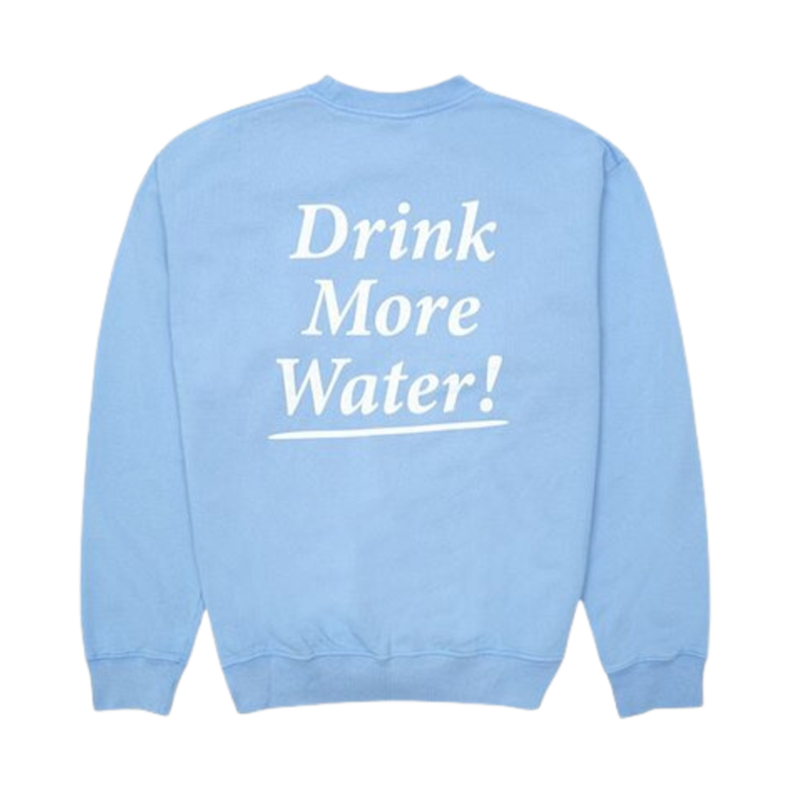 CR472PW Sporty & Rich Drink More Water Crewneck Blue