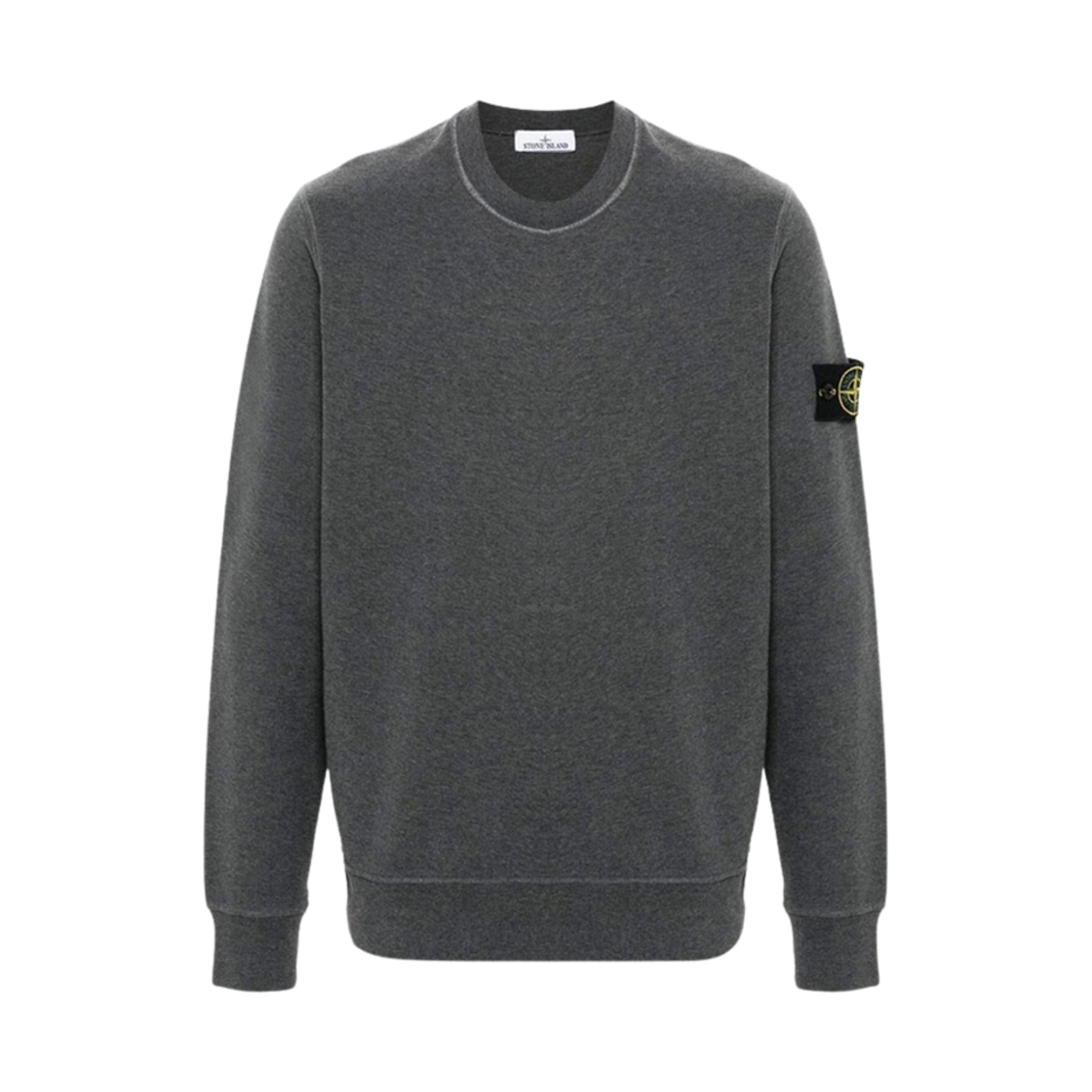811563051-V0M67 Stone Island 63051 Cotton Fleece Garment Dyed Sweatshirt Charcoal - 24FW