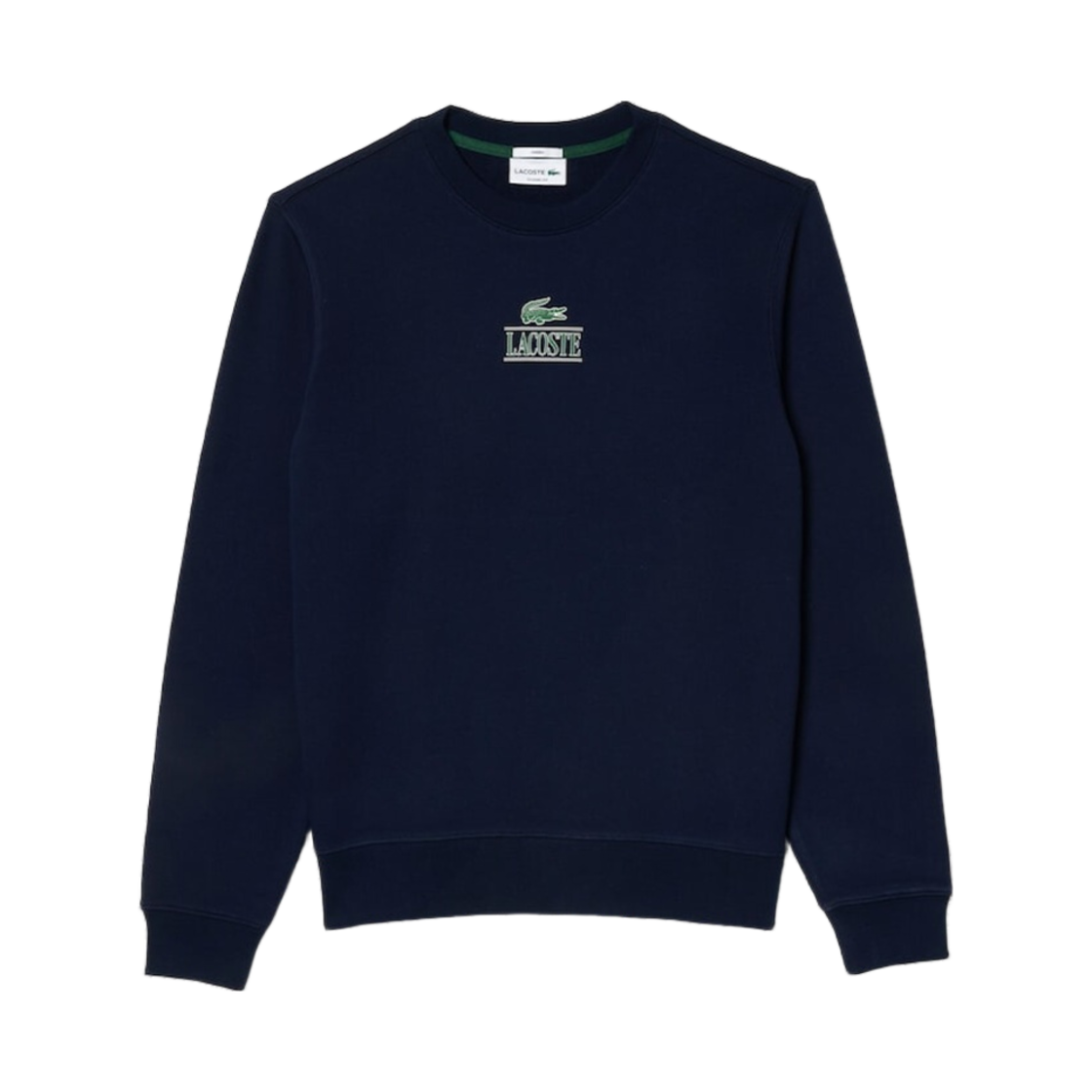 라코스테 뉴 로고 포인트 스웨트셔츠 스웨트셔츠 네이비 블루(Lacoste New Logo Point Sweatshirt Sweatshirt Navy Blue) - 1