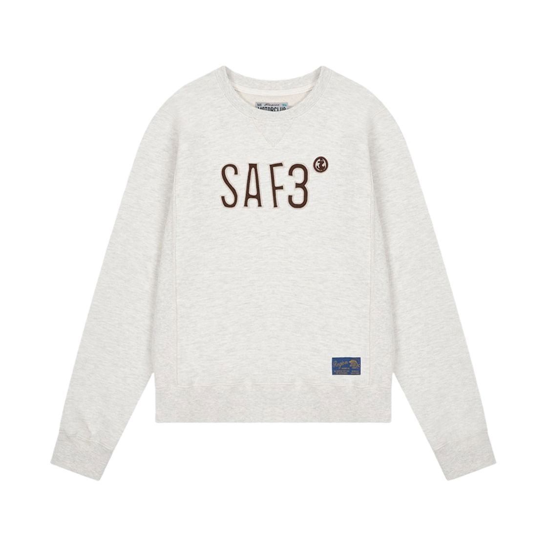 [예약 배송] 사파리스팟 1/2 레기온 모터스 클럽 로고 크루넥 크림