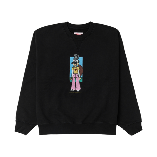LB2024T015 Lelbobrown No Cat No Life Drawing Sweatshirt