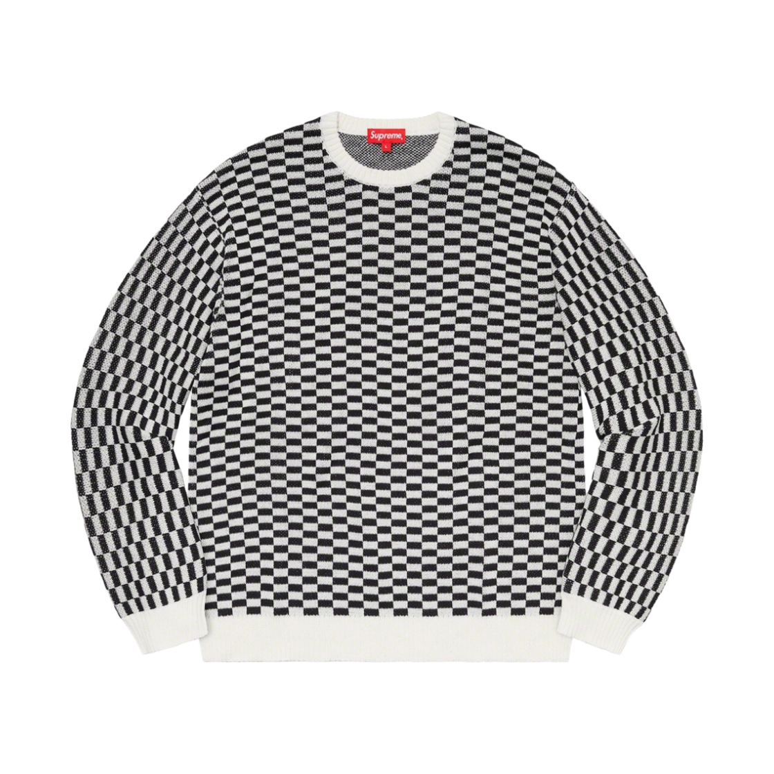 슈프림 백 로고 스웨터 체커보드 - 20SS(Supreme Back Logo Sweater Checkerboard - 20SS) - 2
