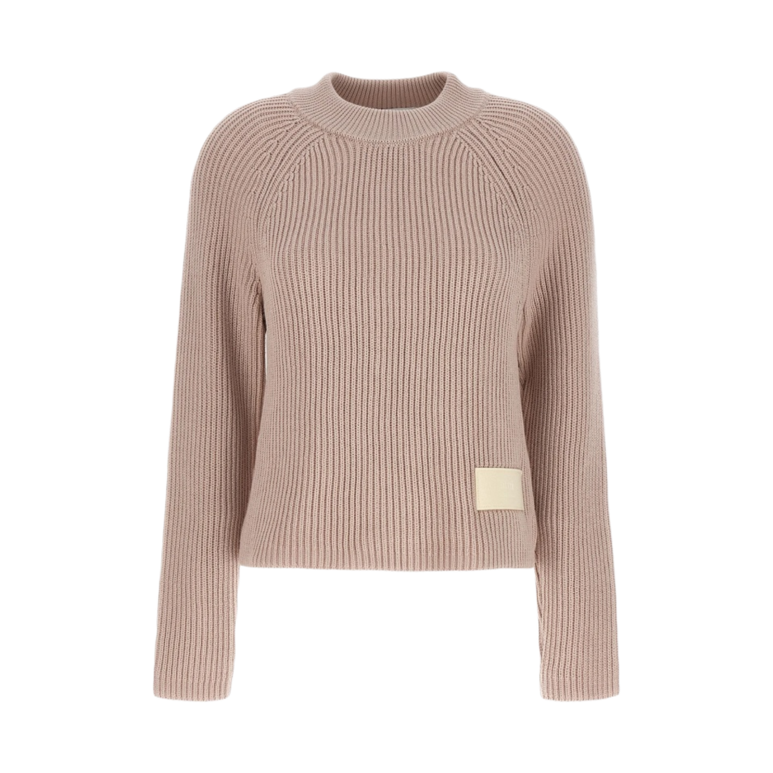 FKS024-KN0031-679 (W) AMI Label Sweater Nude Pink