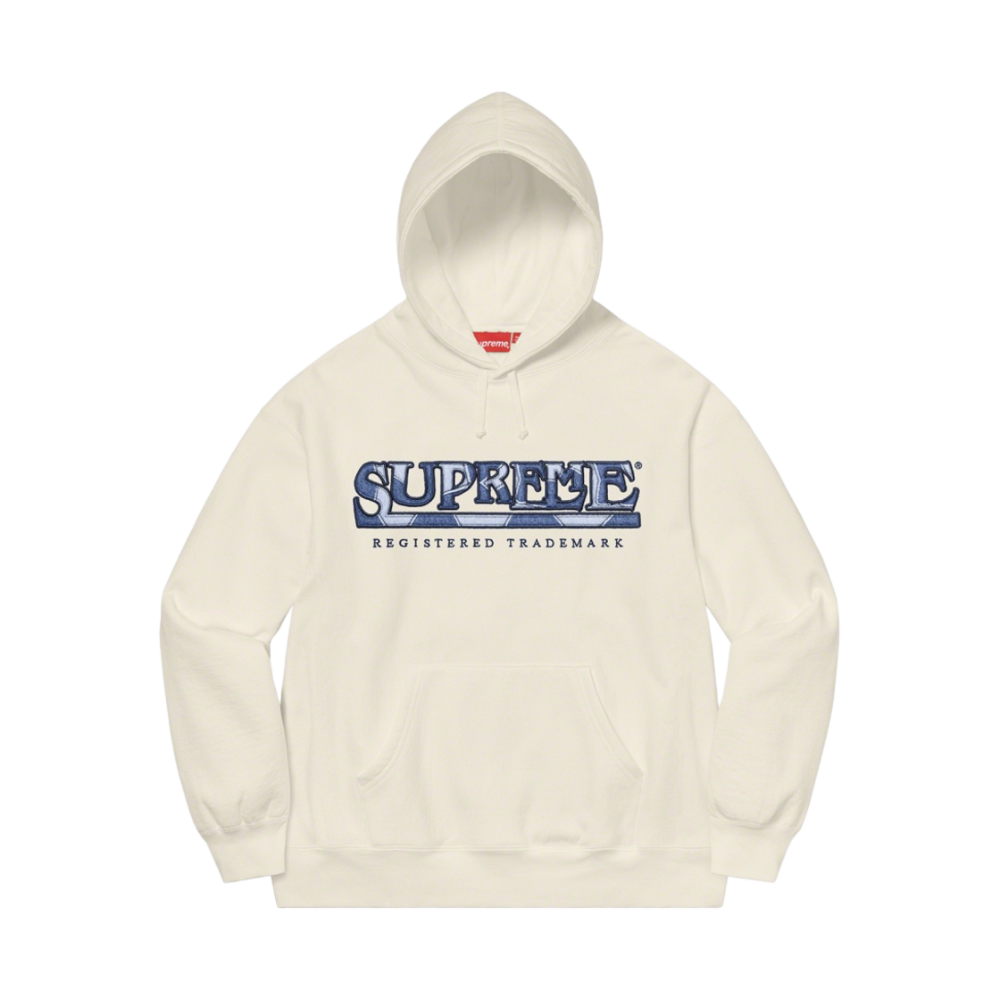 슈프림 데님 로고 후드 스웨트셔츠 화이트 - 21SS(Supreme Denim Logo Hooded Sweatshirt White - 21SS) - 1