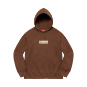 Supreme Bling Box Logo Hooded Sweatshirt Dark Brown - 22SS