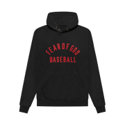 Fear of God Baseball Hoodie Vintage Black