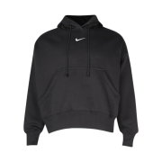 (W) Nike NSW Phoenix Fleece Over Oversized Pullover Hoodie Black - Asia