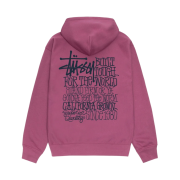 Stussy California Grown Hoodie Berry