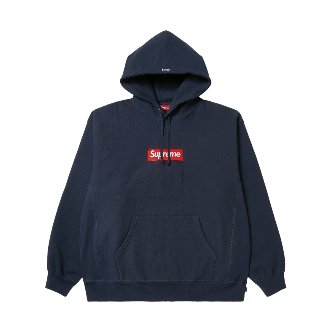 Supreme Supreme Box Logo Hooded Sweatshirt Navy - 24FW · S