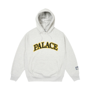 Palace Arc Applique Hood Grey Marl - 24SS
