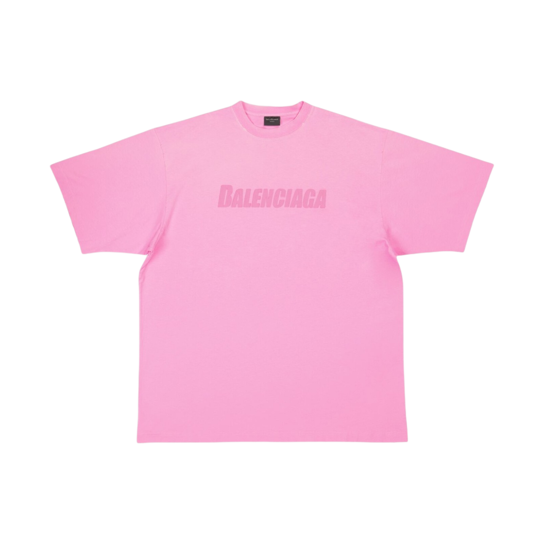 발렌시아가 캡 박시 핏 티셔츠 핑크(Balenciaga Caps Boxy Fit T-Shirt Pink) - 1
