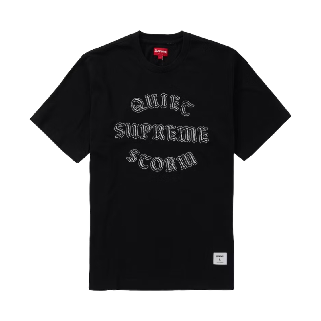 슈프림 콰이엇 스톰 숏슬리브 탑 블랙 - 21FW(Supreme Quiet Storm S/S Top Black - 21FW) - 1