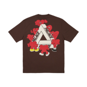 Palace Tri-Hearts T-Shirt Nice Brown - 24SS