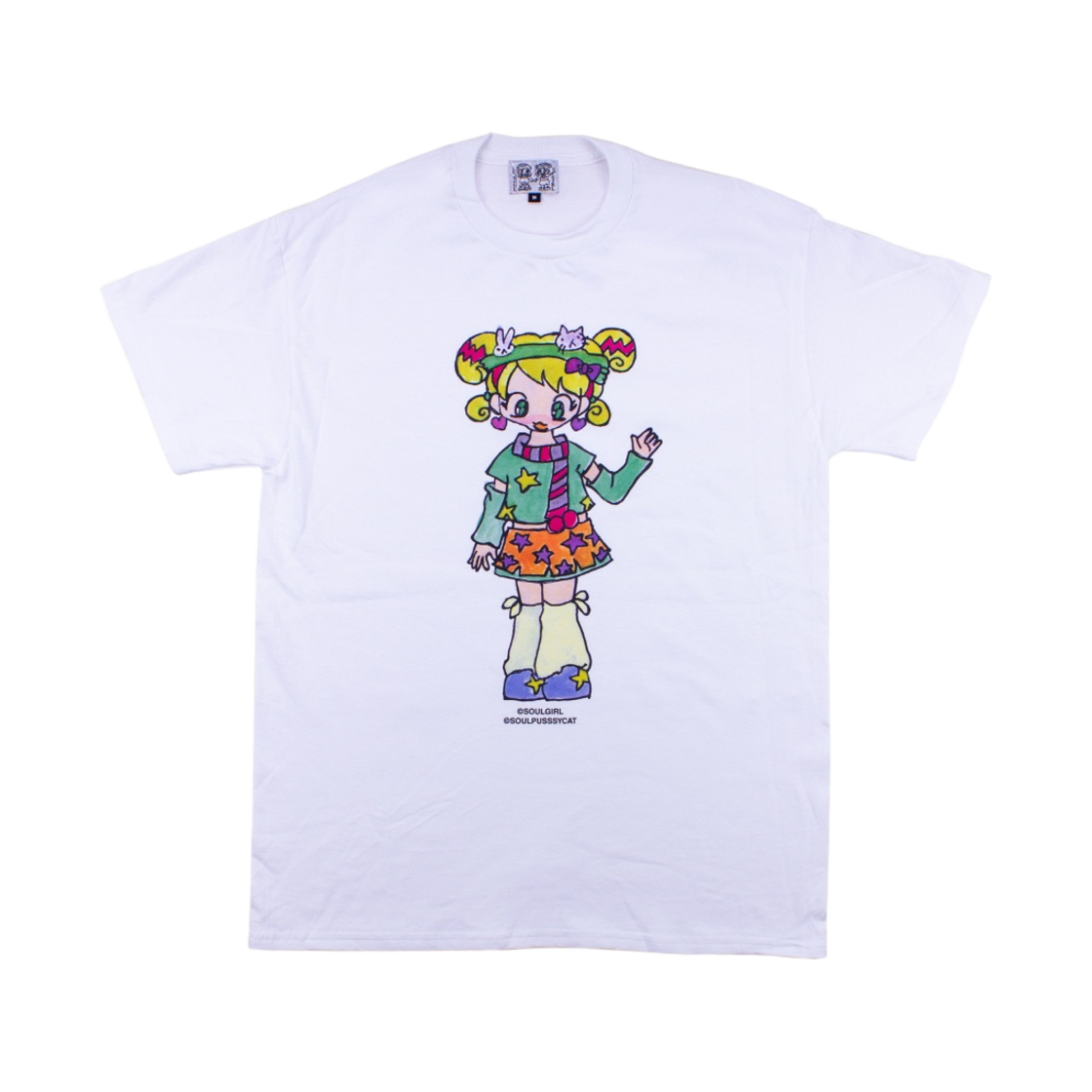 소울푸시캣 소울걸 티셔츠 No. 3 화이트(Soulpussycat Soulgirl T-Shirt No. 3 White)