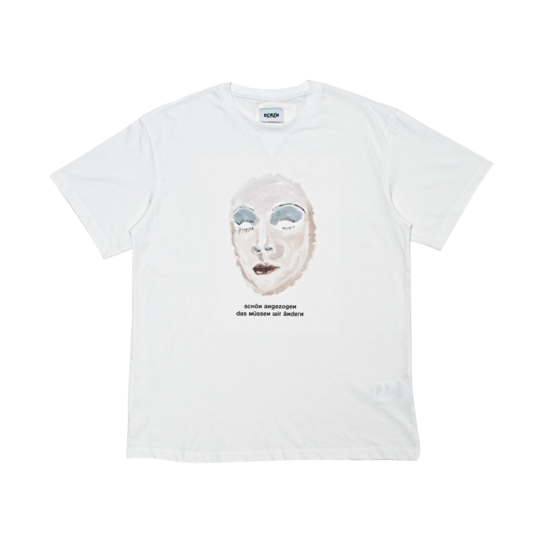 에크라손 존메이크업 티셔츠 화이트(Ecrzn John Make Up T-Shirts White)