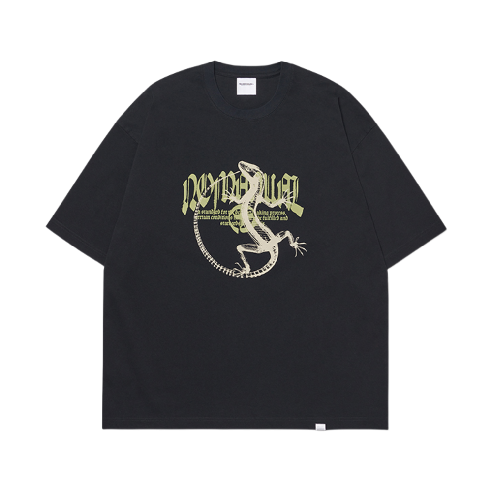 노매뉴얼 리자드 티셔츠 블랙