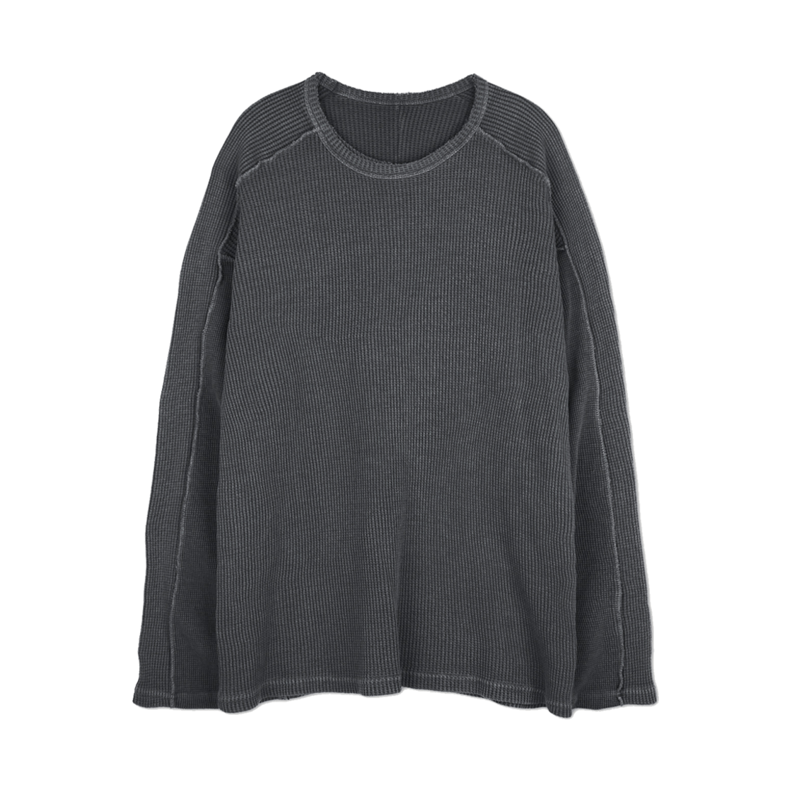 이그노타 코어:10 워시드 롱슬리브 티셔츠 차콜(Ignota Core:10 Wahsed LS T-shirts Charcoal) - 1