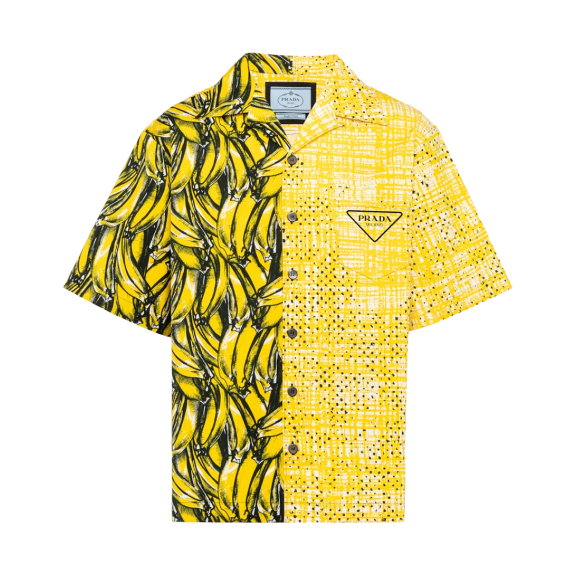 프라다 더블 매치 포플린 셔츠 바나나 옐로우(Prada Double Match Poplin Shirt Bananas Yellow) - 1