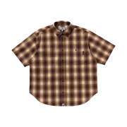 BAPE Ombre Check Relaxed Fit S/S Shirt Yellow