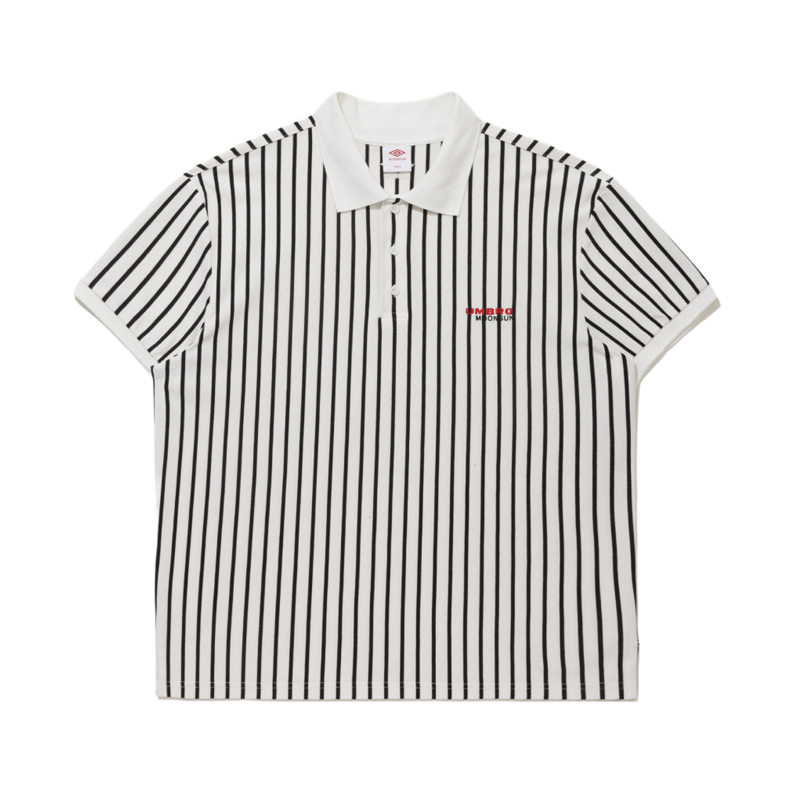 UQ223CTS41-IVY0 Umbro x Moonsun Rugby Collar Pique T-Shirt Ivory