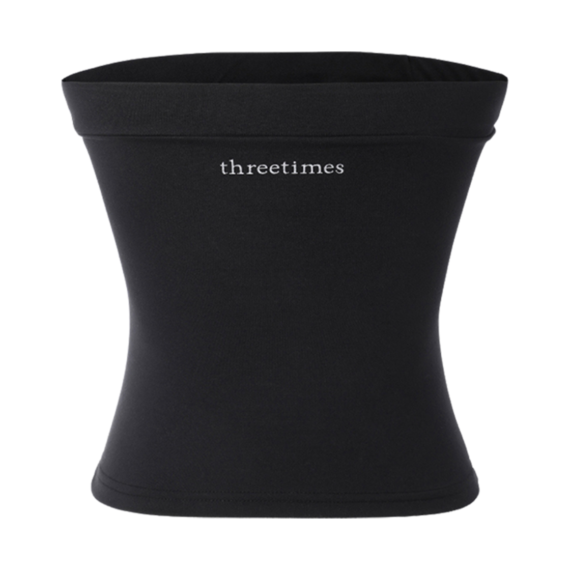 (W) 쓰리타임즈 소프트 튜브 탑 블랙((W) Threetimes Soft Tube Top Black) - 2