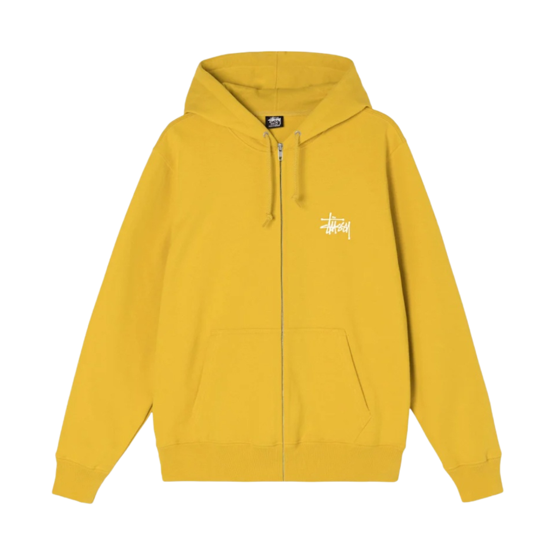 스투시 베이직 스투시 후드 집업 허니 2021(Stussy Basic Stussy Zip Hoodie Honey 2021) - 1