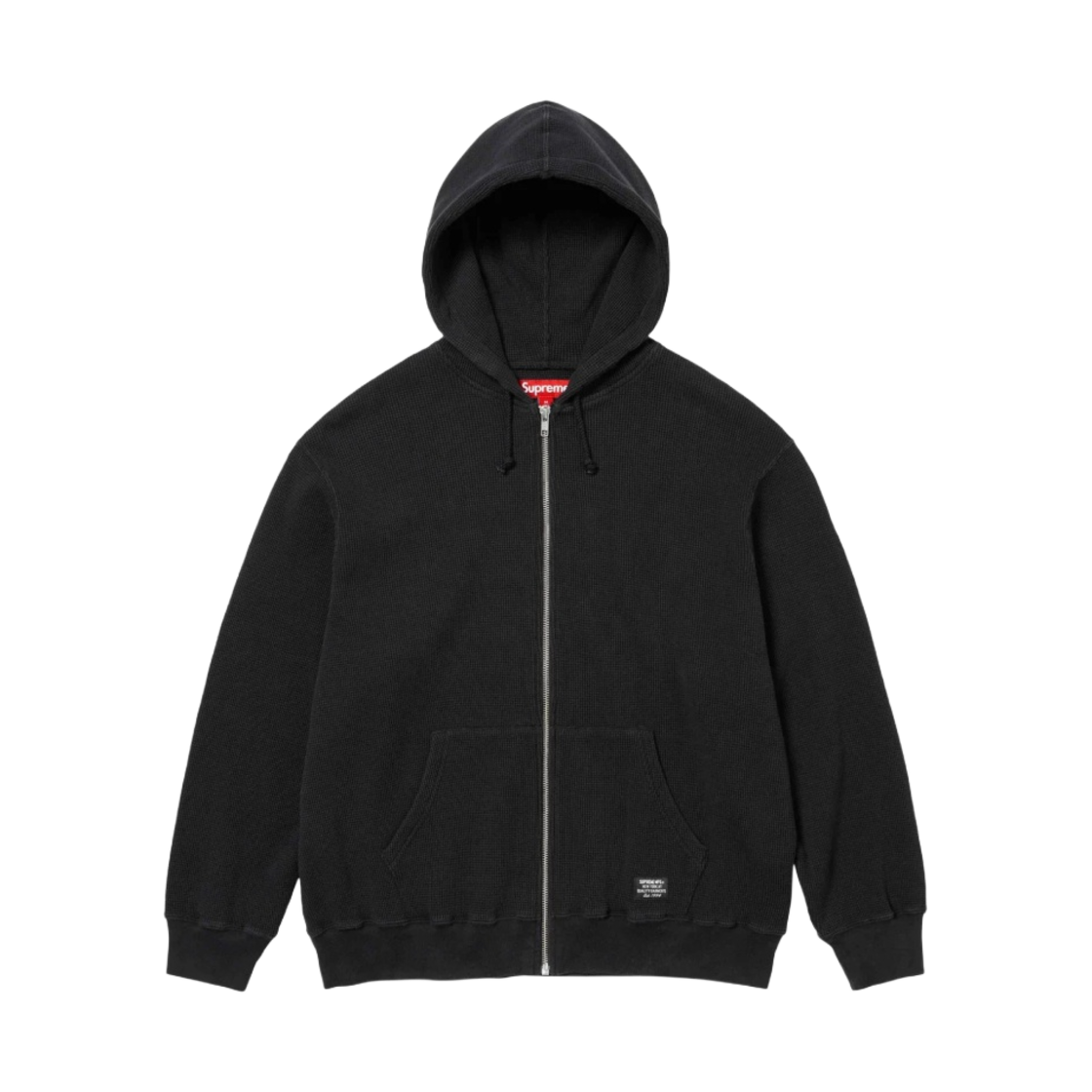 슈프림 후드 집업 써멀 블랙 - 24SS