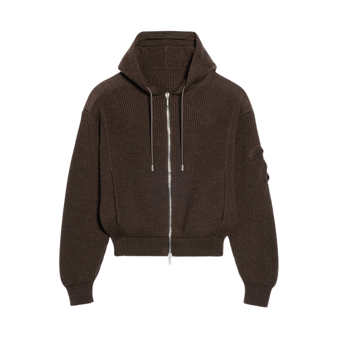 자크뮈스 라 마이유 세빌 니트 후드 다크 브라운(Jacquemus La Maille Seville Knit Hoodie Dark Brown)