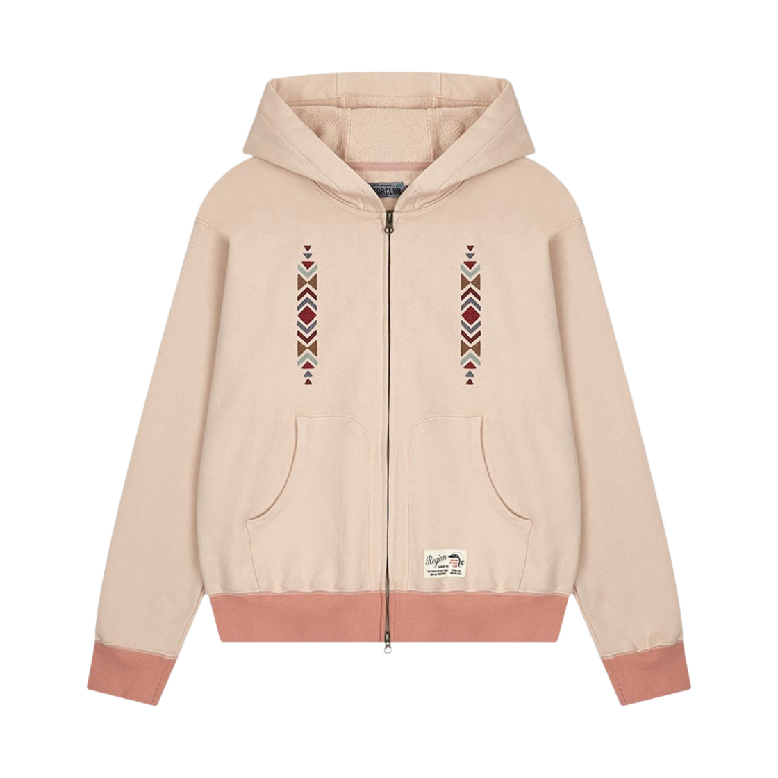 사파리스팟 레기온 모터스 클럽 나바조 후디 짚업 피치(Safarispot Region Motors Club Navajo Hoodie Zip up Peach)