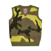 Corteiz Mohair Knit Vest Gutta Camo
