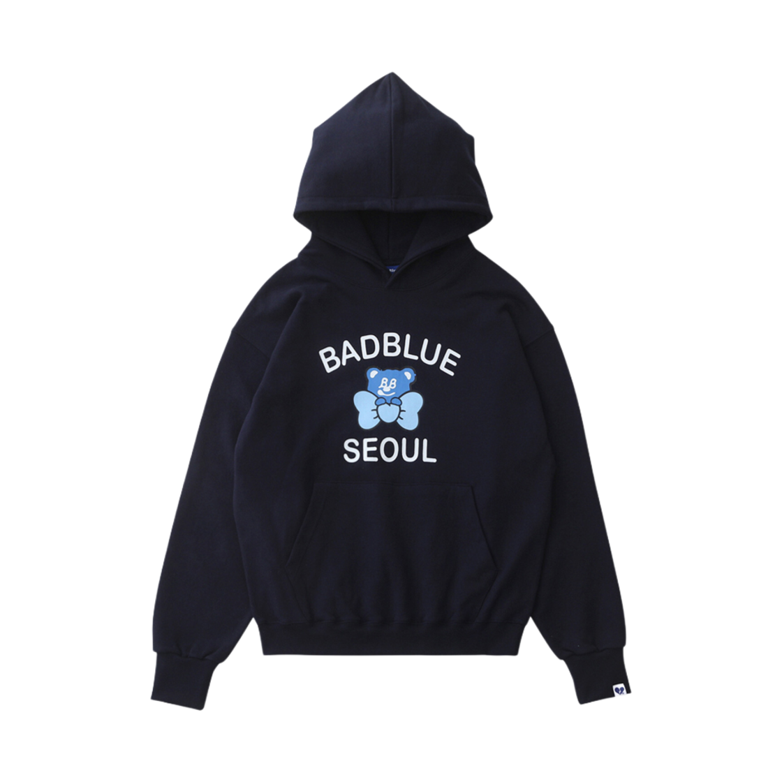 배드블루 베드베어 서울 후디 네이비(BadBlue Badbear Seoul Hoodie Navy)