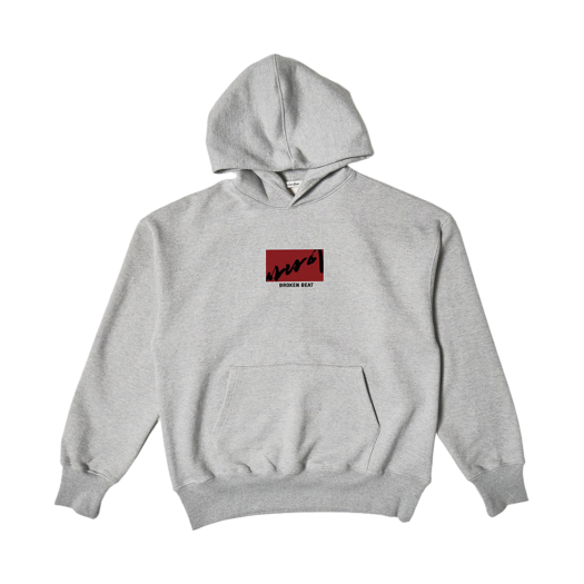 BB24HD03001 Broken Beat X Sanai I Need a film Hoodie Grey