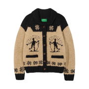 Greenbutter Snow Cowichan Cardigan Oatmeal Beige