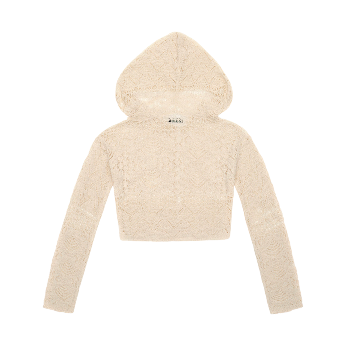 (W) 에스엠에프케이 와일드월드 스트레이 네팅 뮤럴 가디건 후드 샌드((W) SMFK Wildworld Stray Netting Mural Cardigan Hoodie Sand) - 2