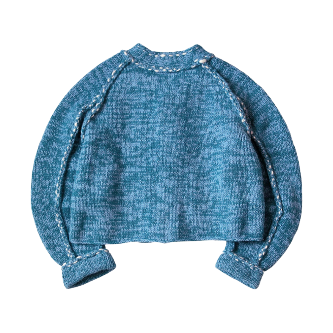 캐피탈 울 핸드 니트 코위찬 레일로드 자켓 네이비(Kapital Wool Hand Knit Cowichan Railroad Jacket Navy) - 2