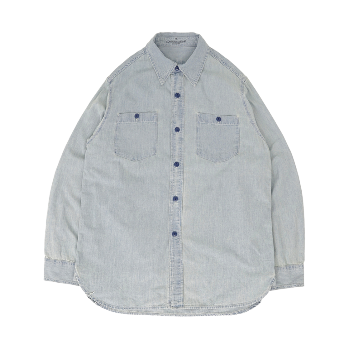휴스턴 재팬 USA 코튼 샴브레이 셔츠 USN 블리치 41092BH(Houston Japan USA Cotton Chambray Shirt USN Bleach 41092BH)